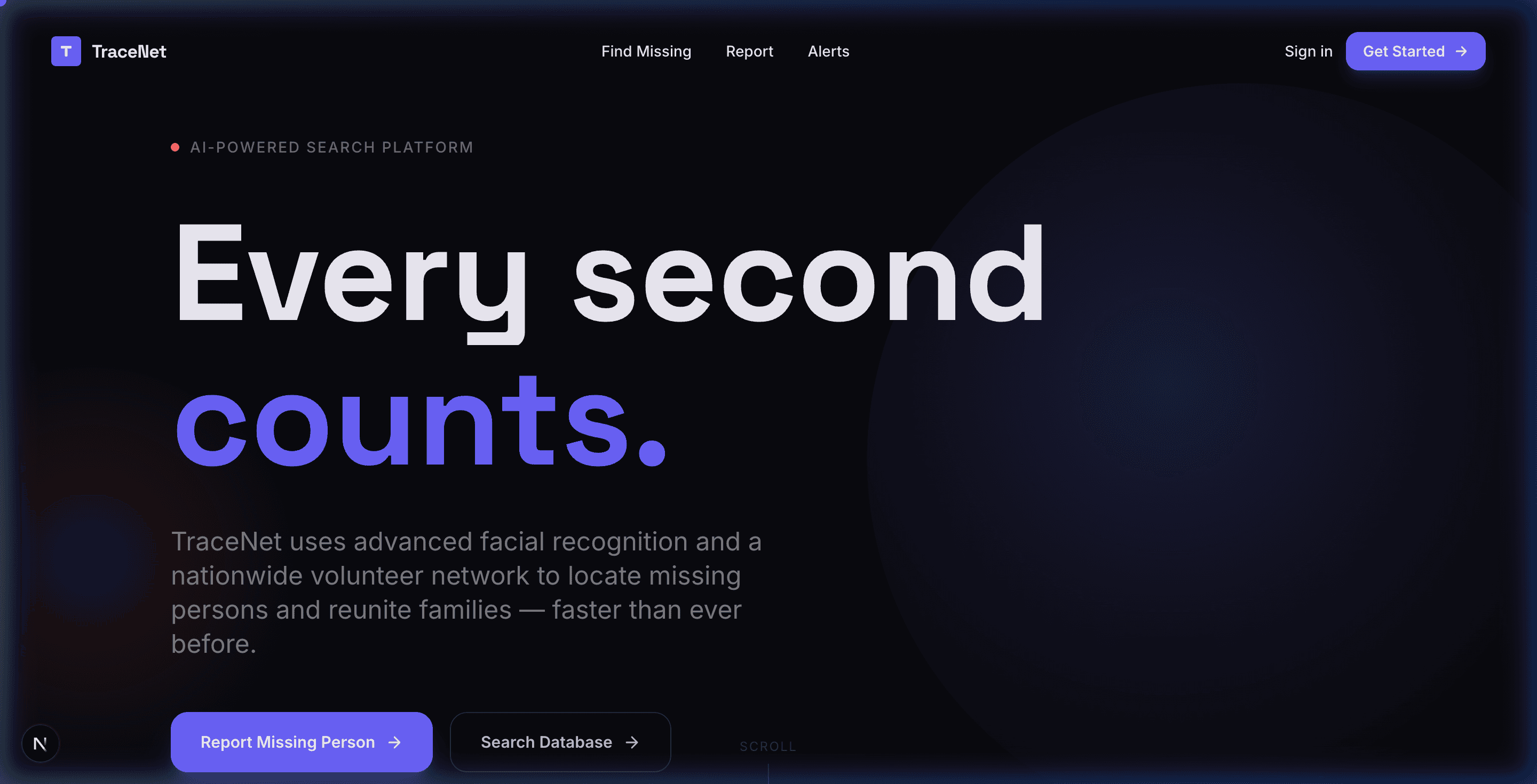 TraceNet — Facial Recognition Engine
